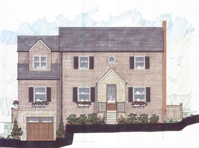 Two-Story Addition Design sketch for bachelor pad in Glendale