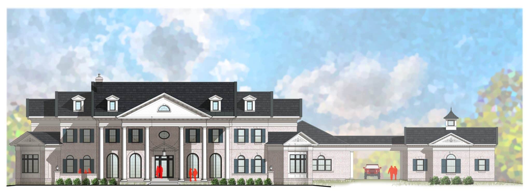 Luxury Colonial Brick Custom Home