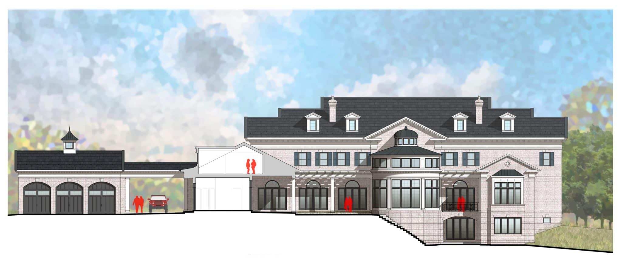Luxury Colonial Brick Custom Home