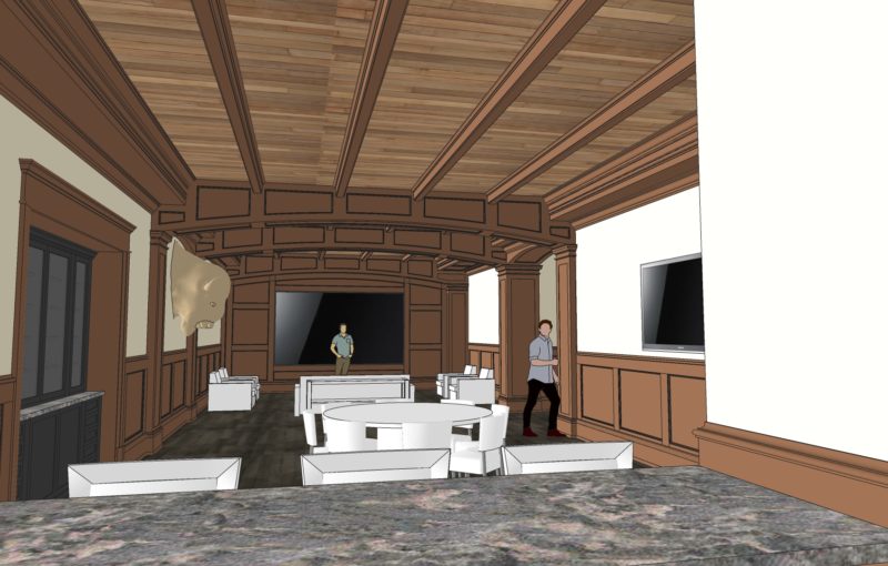 3d window view of theatre room
