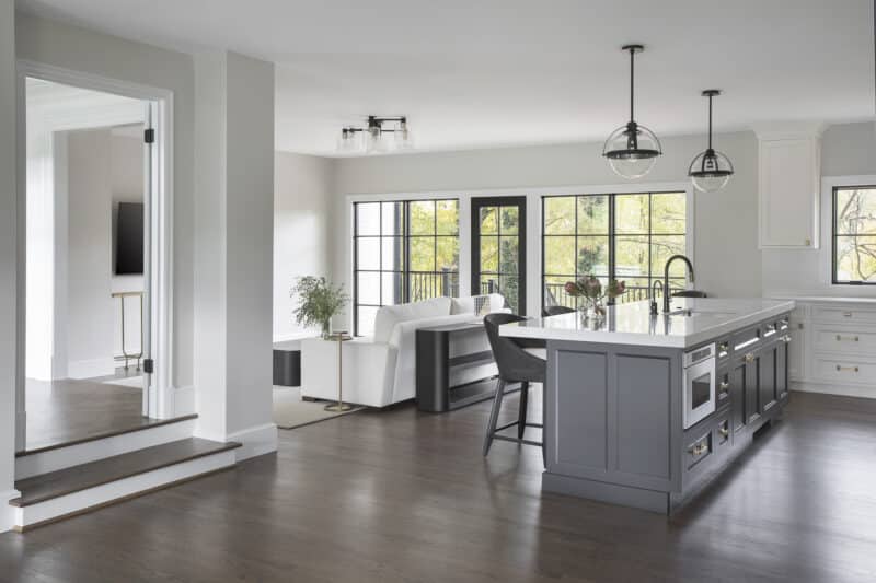 Renovated Living room and kitchen