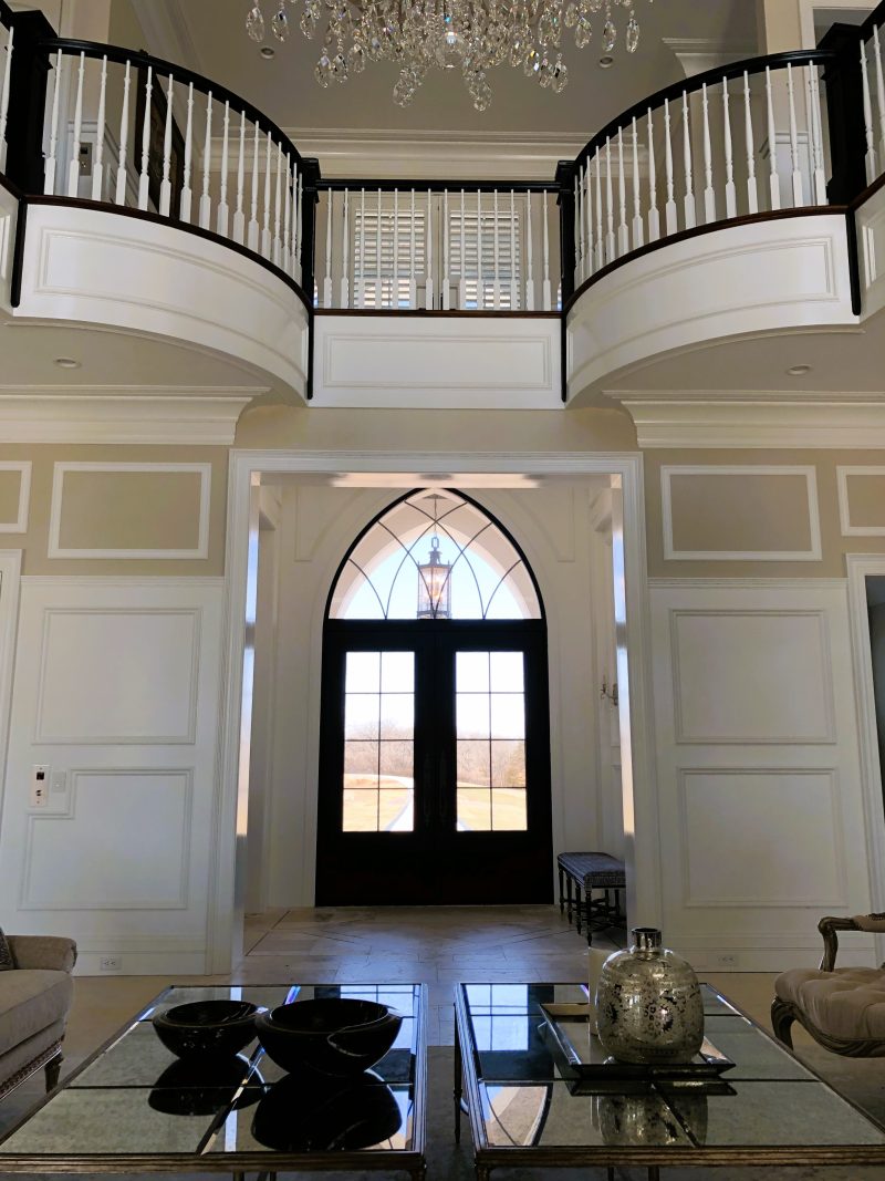 Front door's inside view of Custom castle