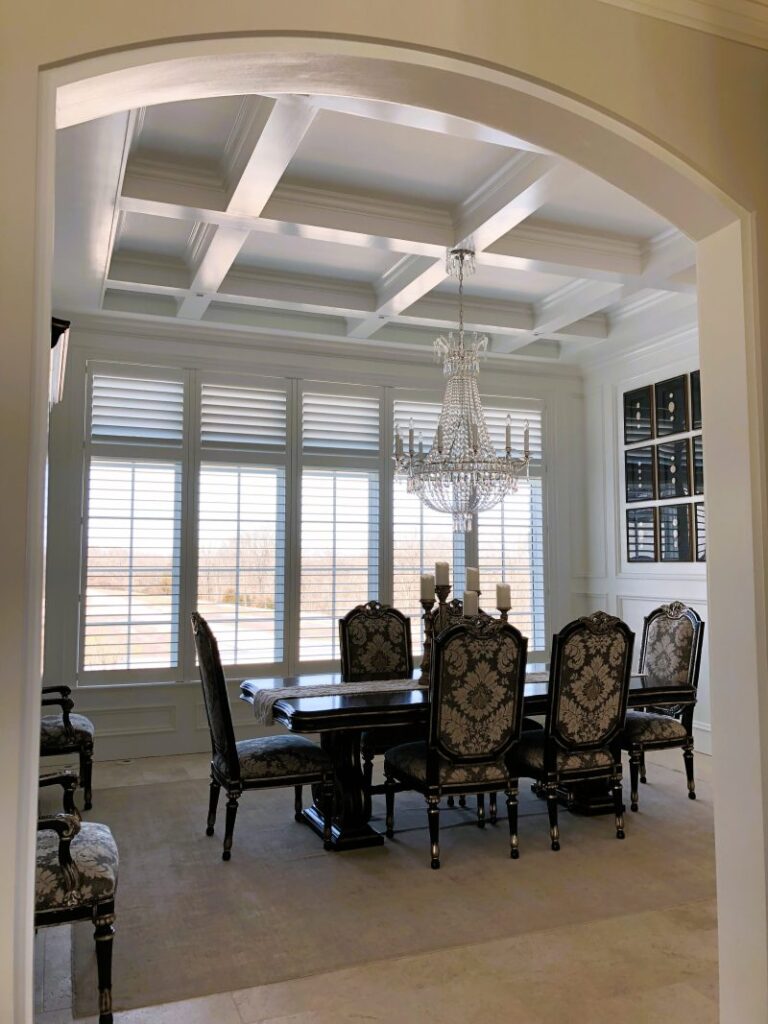 Thumbnail of http://Dining%20table%20with%20backyard%20view%20of%20Custom%20castle