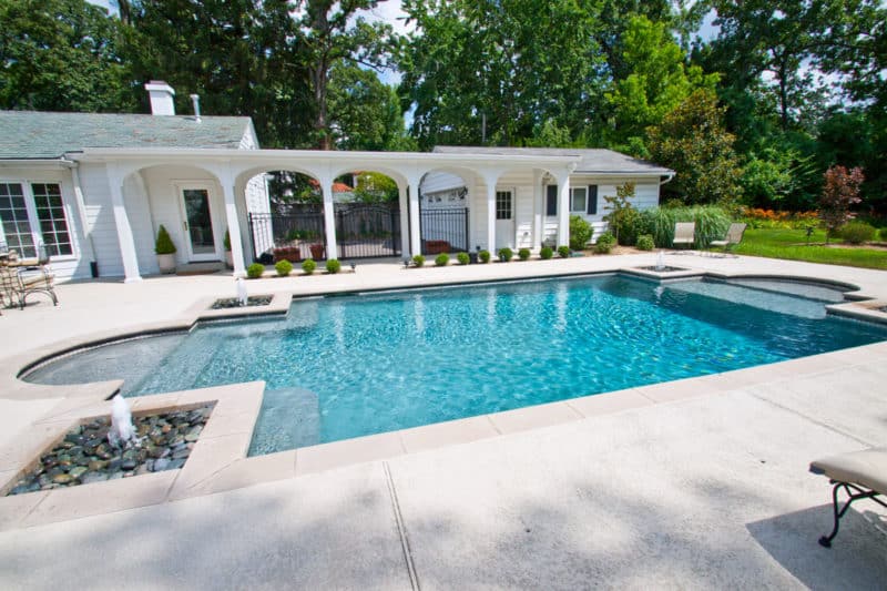Backyard view with pool