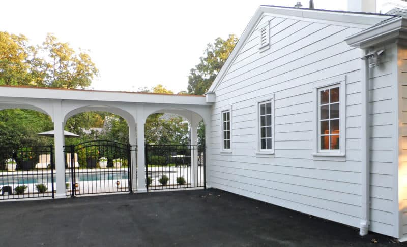 Backyard protection iron wall
