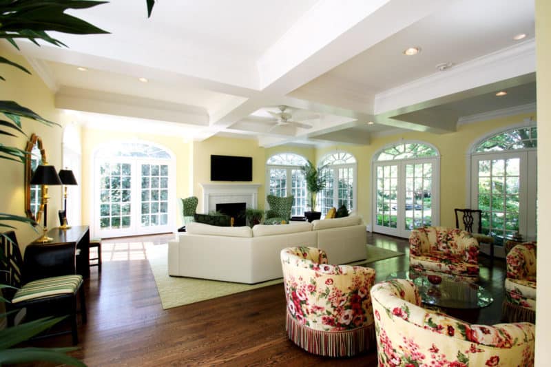 Living room of the renovation home