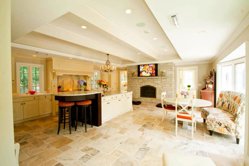 Left view of renovated kitchen