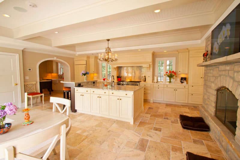 Front view of renovated kitchen