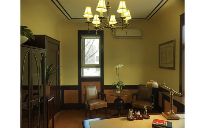 Office cabin photo with window view
