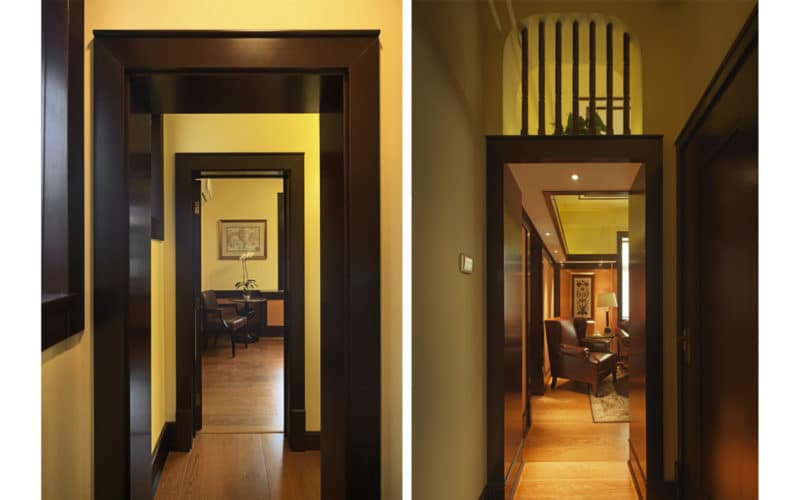 Renovated Hallway - before-after photo