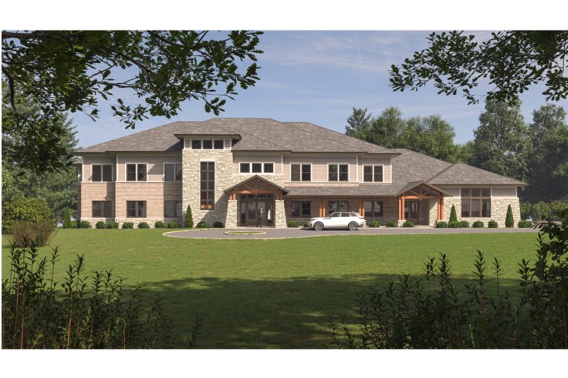 Front view 3d design for Cedar Lake Conference Center Development