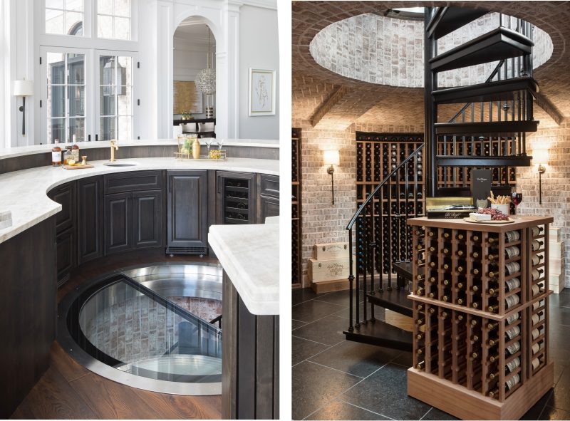 st louis residential architecture custom homes circle bar spiral stair case