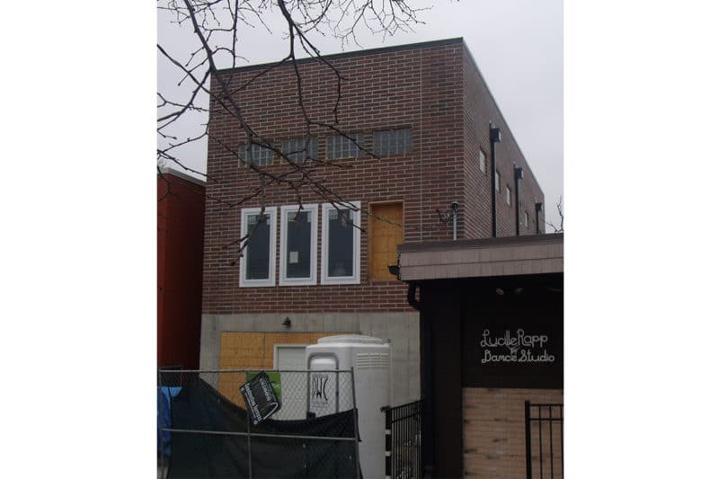Back side view of Sugar Shack building