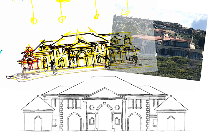 initial sketches - schematic design process